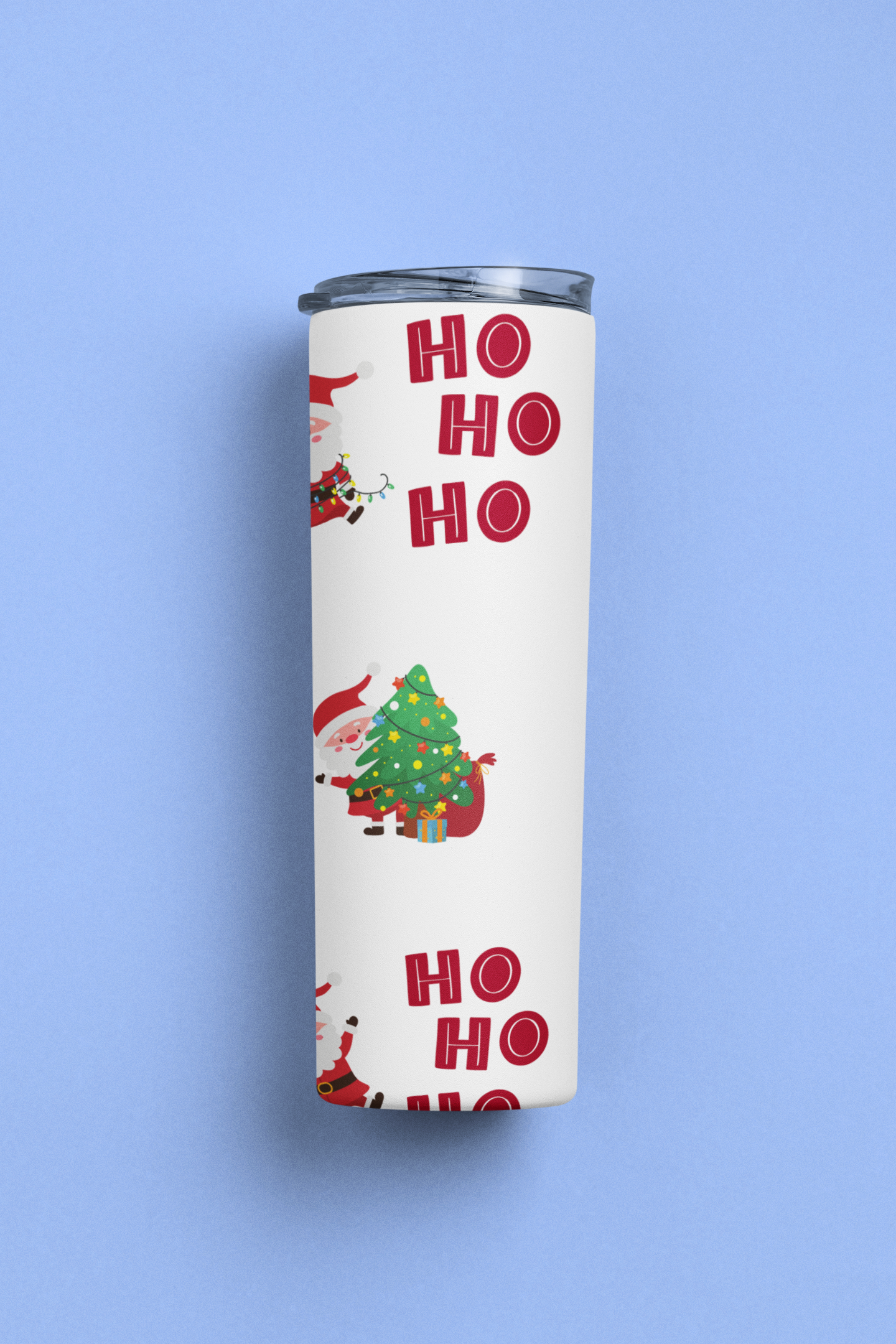 Christmas Tumbler - HO HO, Merry Christmas, 20 oz