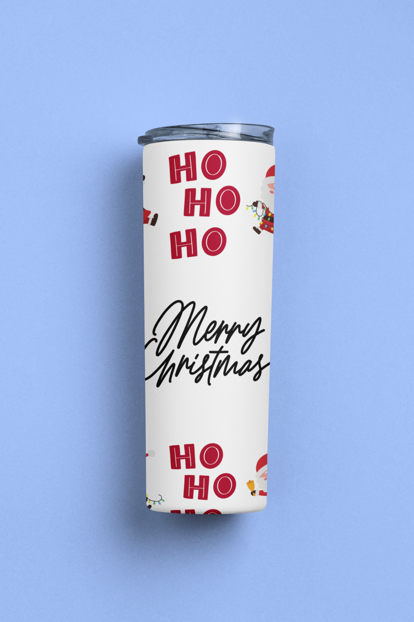 Christmas Tumbler - HO HO, Merry Christmas, 20 oz